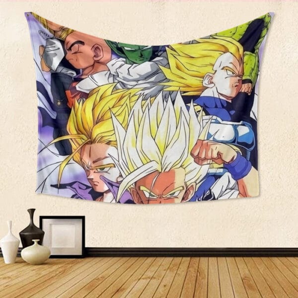 Dragon Ball Trunks Gohan Young Generation Super Saiyan Color Style Tapestry