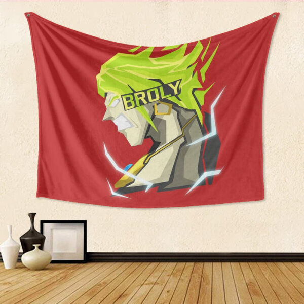 Dragon Ball Super Cool Legendary Broly Cool Vector Art Tapestry