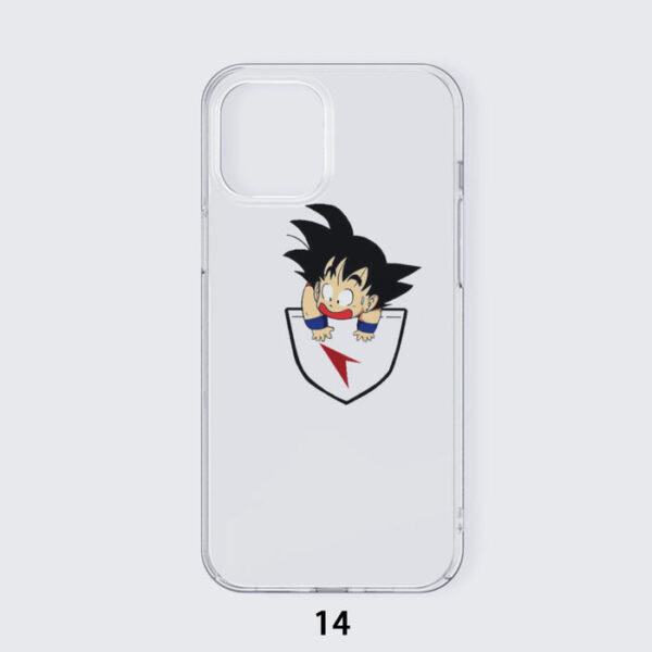 Dragon Ball Kid Goku Coming Out Of Pocket iPhone 14 Case