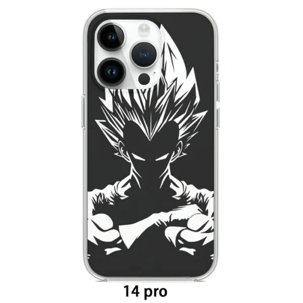 Dragon Ball Z Bad-Ass King Vegeta Graphic iPhone 14 Case