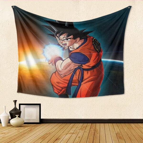 Goku Kamehameha Tapestry