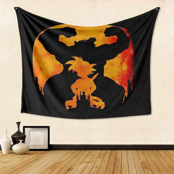 Dragon Ball Z Cool Shadow Kid Goku Great Ape Evolution Tapestry