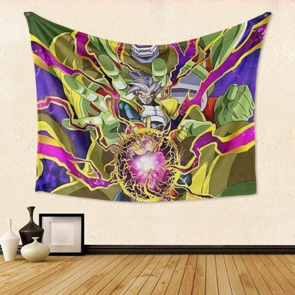 DBZ Dokkan Battle Super Baby 2 Golden Giant Ape Tapestry