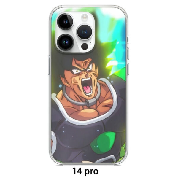 Dragon Ball Super Angry Broly Legendary Super Saiyan iPhone 14 Case