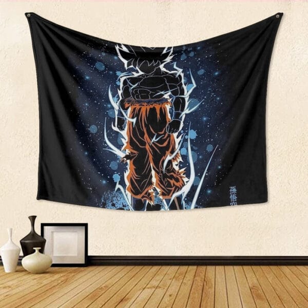 Dragon Ball Z Goku Ultra Instinct Shadow Tapestry