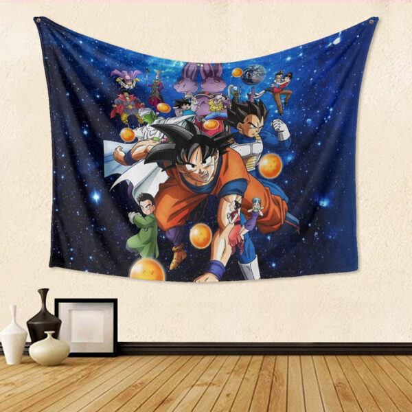 Dragon Ball Super Destruction Gods Goku Vegeta Tapestry