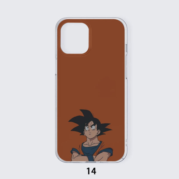 Goku Orange Minimalistic Background iPhone 14 Case