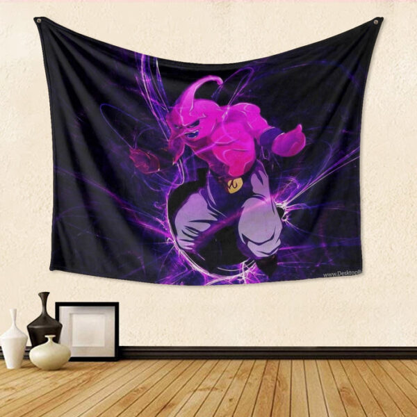 Dragon Ball Kid Buu Madness Destruction Dope Design Trending Tapestry