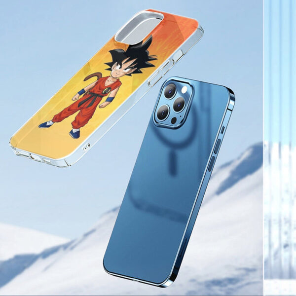 Cute Young Kid Goku Yellow Dragon Ball 3D iPhone 14 Case