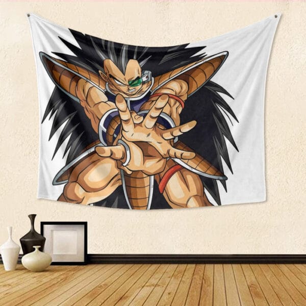 Dragon Ball Z Awesome Saiyan Raditz Fighter Stance Tapestry