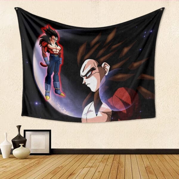 Dragon Ball Super Vegeta 4 Cool Crescent Moon Universe Tapestry