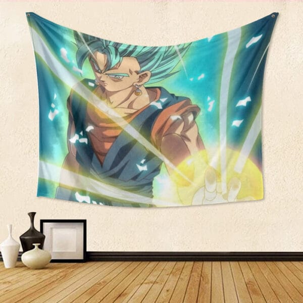 Dragon Ball Vegito Blue Super Saiyan Big Bang Flash Tapestry