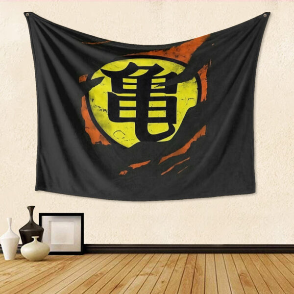 Dragon Ball Master Roshi Symbol Kanji Japanese Cool Design Tapestry