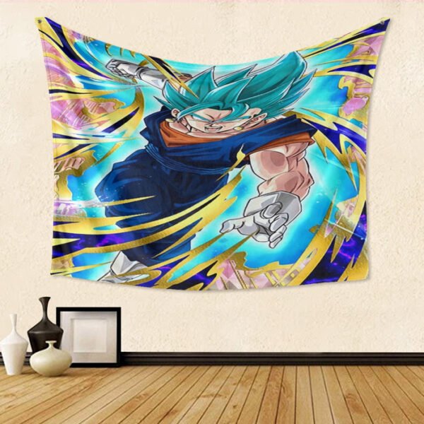 Dragon Ball Super Vegito Ultra Instinct Cool Colorful Tapestry