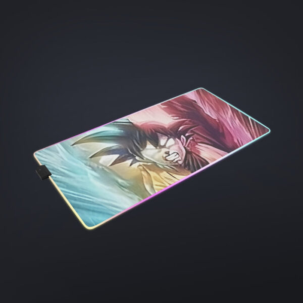 Dragon Ball Super Black Goku SSGSS Goku Spirit Bomb cool LED Mouse Pad