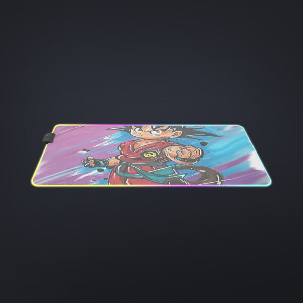 Dragon Ball Z  Kid Goku Graffiti Painting cool LED Mouse Pad