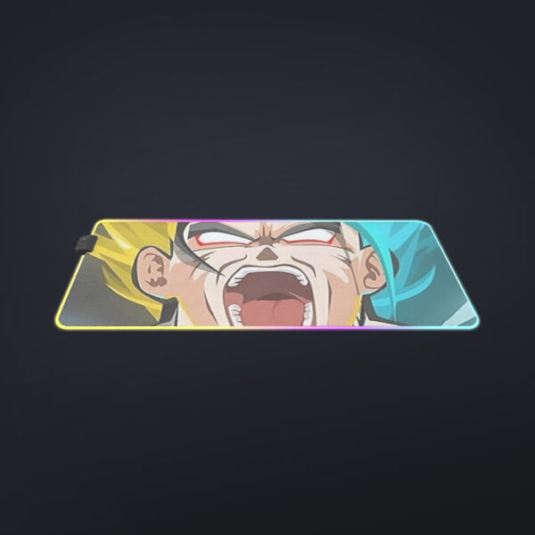 Dragon Ball Goku Super Saiyan Triple Blue God SSGSS Hand Drawing Style cool LED Mouse Pad