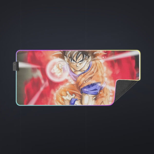 Dragon Ball Super Goku Red Kaioken Energy Epic Punch cool LED Mouse Pad