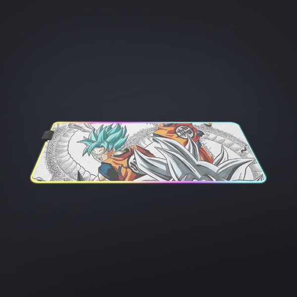 DBS Goku SSJ Transformations White God Blue Red Kaioken Ultra Instinct cool LED Mouse Pad