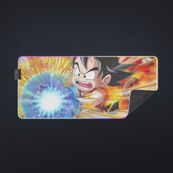 Dragon Ball Energy Kid Goku Blue Kamehameha cool LED  Mouse Pad