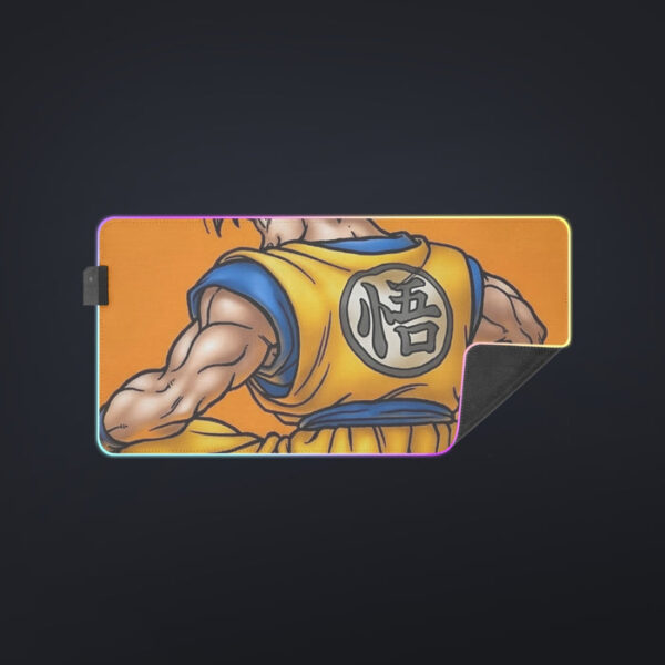 Goku Orange Background  cool LED Mouse Pad