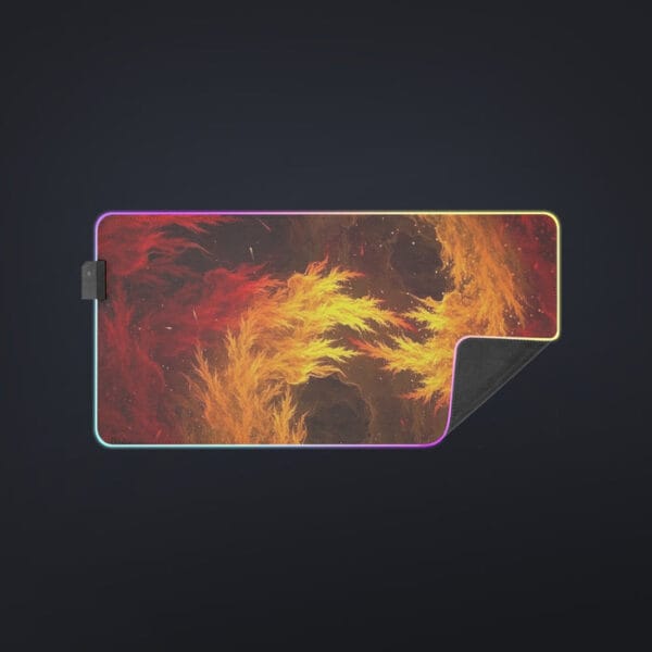 Dragon Ball Z Super Saiyan Orange Aura Dope Streetwear Cool LED Mouse Pad