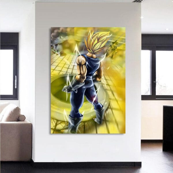 Dragon Ball Vegeta Powerful Back Portrait 1Pc Canvas