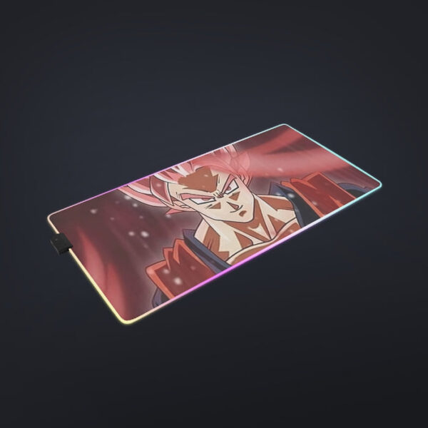 Dragon Ball Son Goku Super Saiyan Rose Portrait Cool LED Gaming Mouse Pad