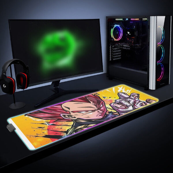 Dragon Ball Z Vegeta God cool LED Mouse Pad