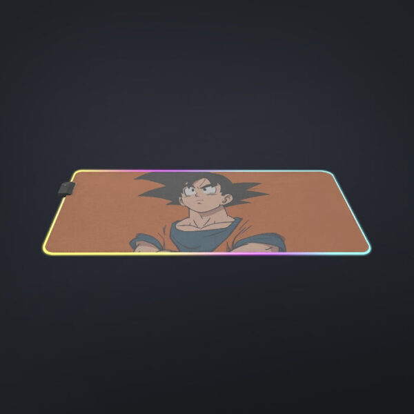 Goku Orange Minimalistic Background  cool LED Mouse Pad