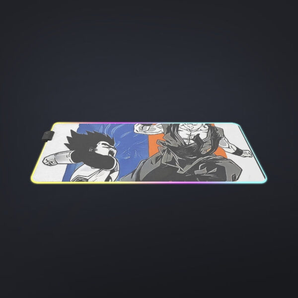 Red Goku And Blue Vegeta Fight Dragon Ball Z cool  LED  Mouse Pad