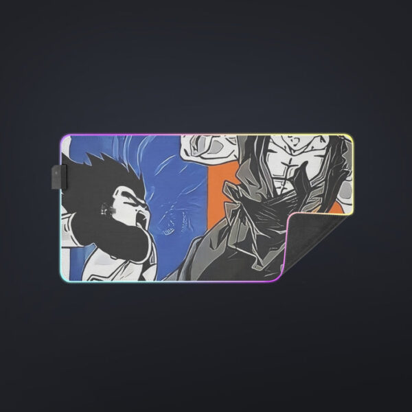 Red Goku And Blue Vegeta Fight Dragon Ball Z cool  LED  Mouse Pad