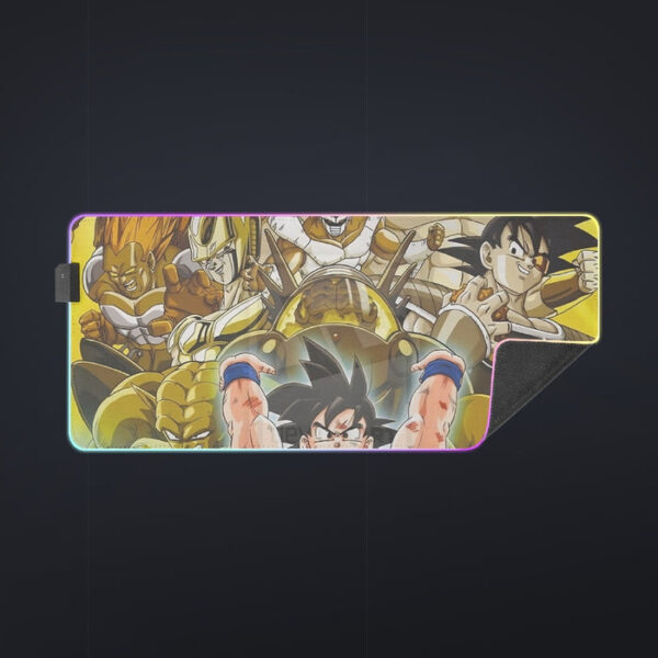 DBZ Goku Spirit Bomb Destroy Villains Cooler Broly Namek Golden cool  LED  Mouse Pad