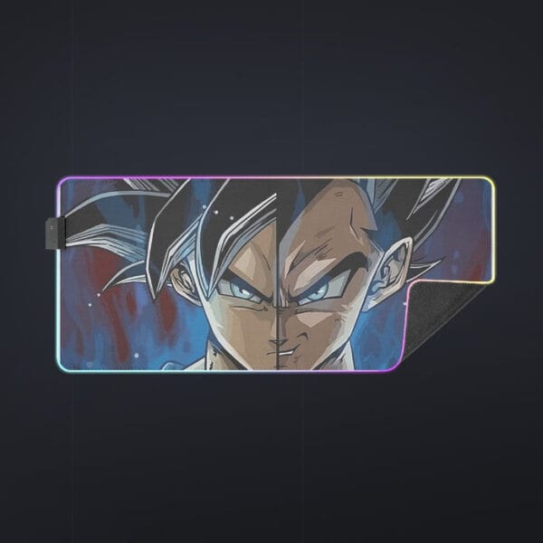 Dragon Ball Z Shirt  SSJ Goku x SSJ Vegeta Fusion cool LED Mouse Pad