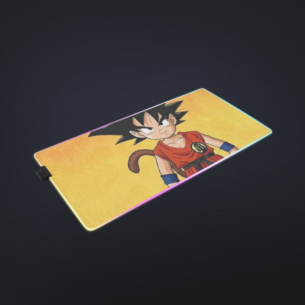 Cute Young Kid Goku Yellow Dragon Ball 3D  cool LED  Mouse Pad