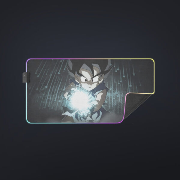 Dragon Ball Goku Kid Practice Kamehameha Cute Round Neck Design cool LED Mouse Pad