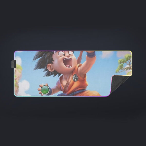 Dragon Ball Goku Kid Ride Flying Nimbus Cute Dope Streetwear cool LED Mouse Pad