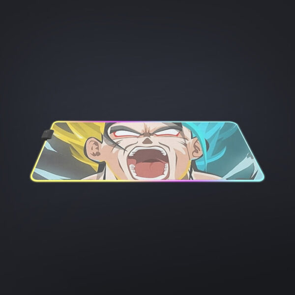 Dragon Ball Goku Super Saiyan Triple Blue God SSGSS Hand Drawing Style cool LED Mouse Pad