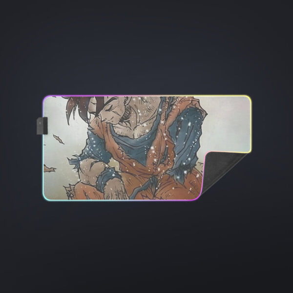 Dragon Ball Gohan Exhausted Sad Simple Design Vintage Streetwear cool LED  Mouse Pad