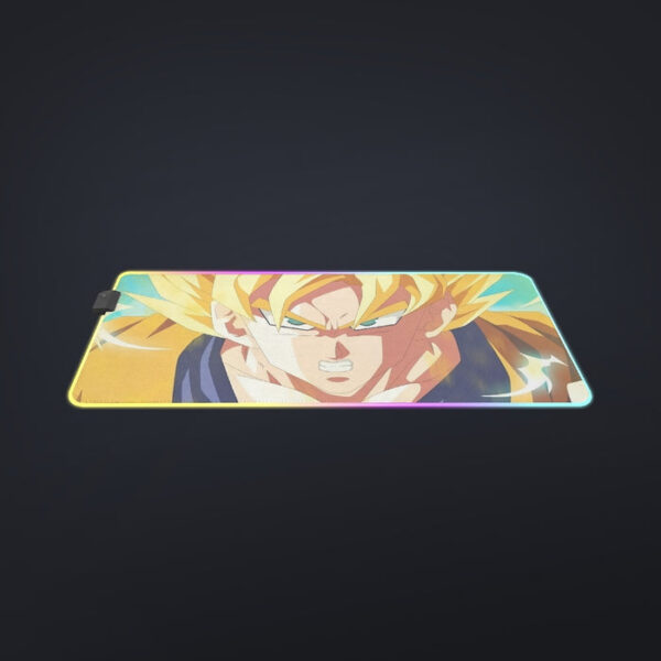 Dragon Ball Goku Super Saiyan Hero Thunder Design Street Style cool LED  Mouse Pad