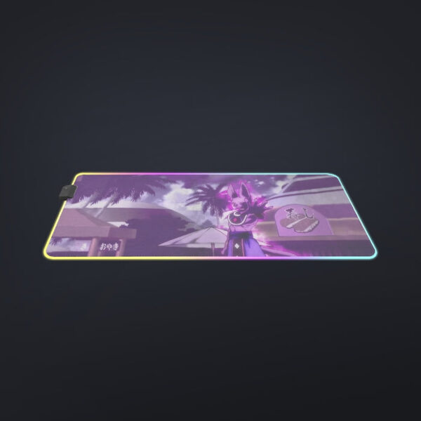 Dragon Ball Super God Of Destruction Dope Lord Beerus cool LED  Mouse Pad