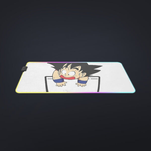 Smiling Goku On Pocket Of Dragon Ball Z LED Mouse Pad