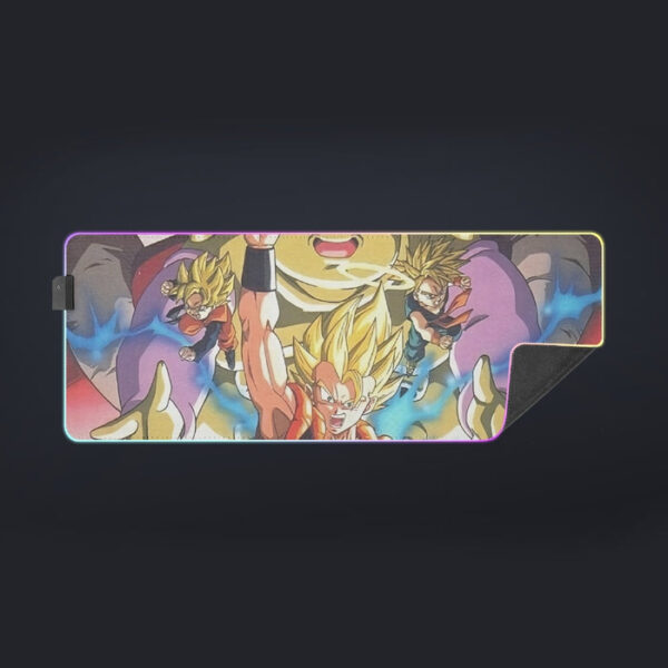 DBZ Goku Vegeta Fusion Saiyan Gogeta Colorful Design Streetwear cool LED Mouse Pad