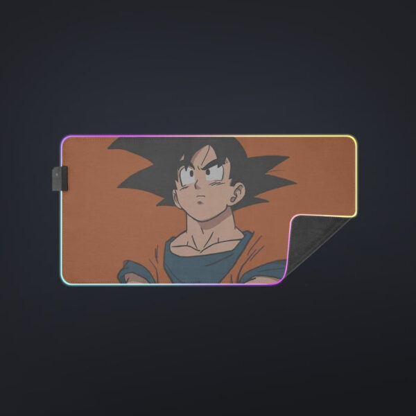 Goku Orange Minimalistic Background  cool LED Mouse Pad