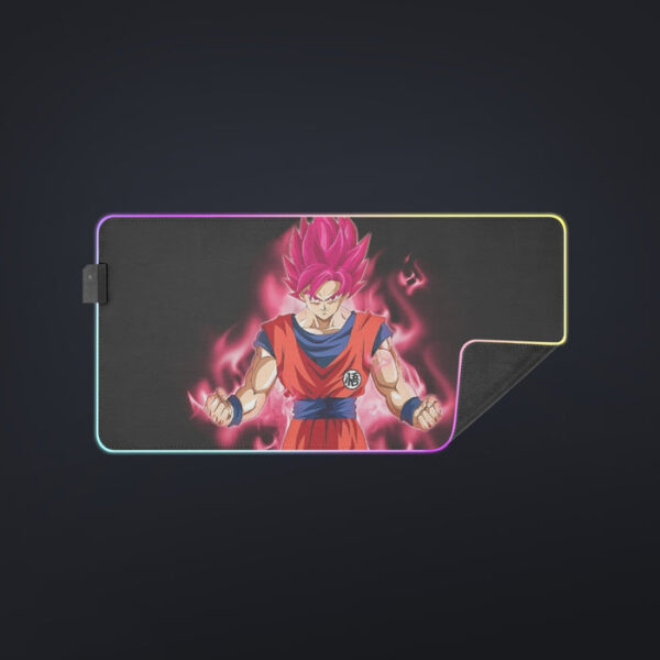 Dragon Ball Super Son Goku Red Kaioken Ultra Instinct cool LED Mouse Pad