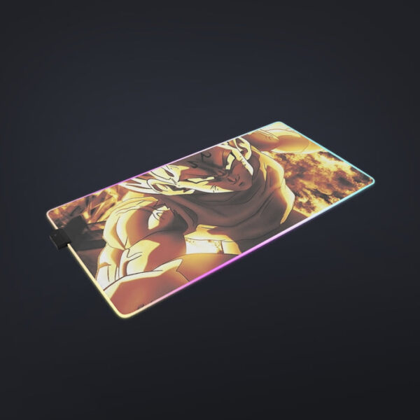 Dragon Ball Z Dope Majin Vegeta Grin Yellow Aura cool LED  Mouse Pad