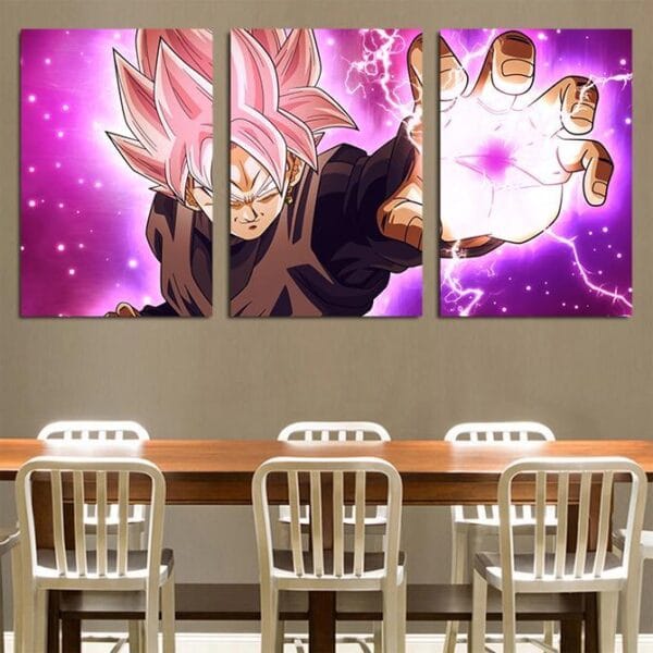 Dragon Ball Z Super Canvas  Goku Black SSJ Rose Generating Death Beam