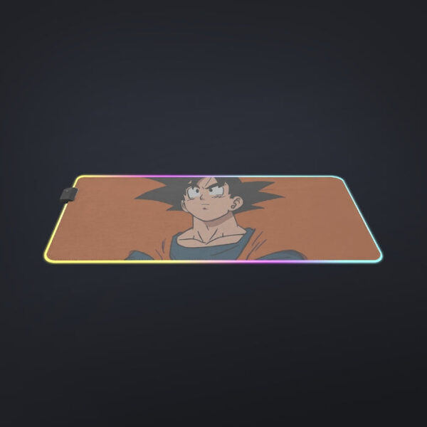 Goku Orange Minimalistic Background  cool LED Mouse Pad