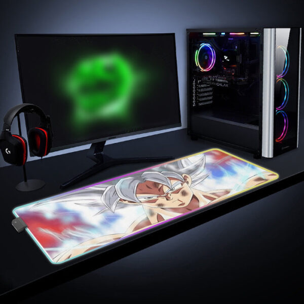 Dragon Ball Super Goku Ultra Instinct cool LED Mouse Pad