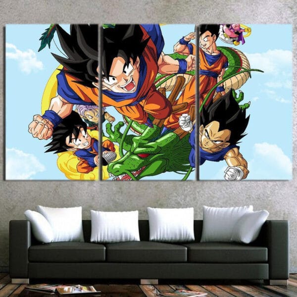 Dragon Ball Z Canvas  Goku x Vegeta x Shenron x Gohan x Goten x Trunks